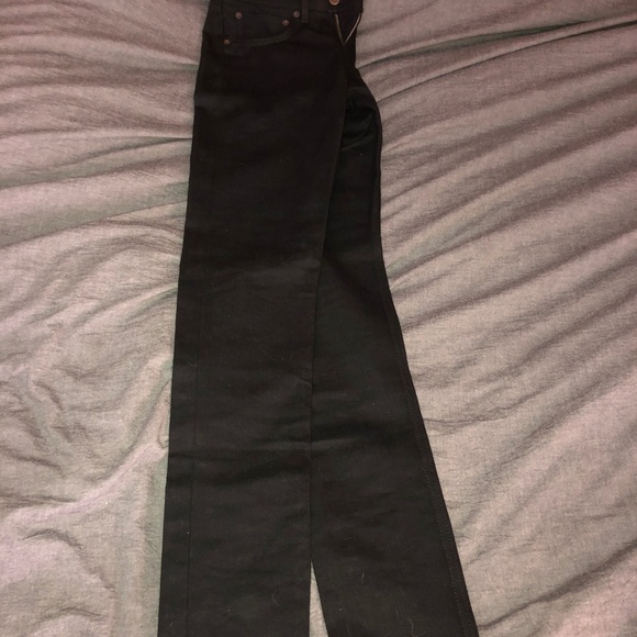 Women's Railcar Japanese Selvedge Denim Black Jean - Picture 3 of 5